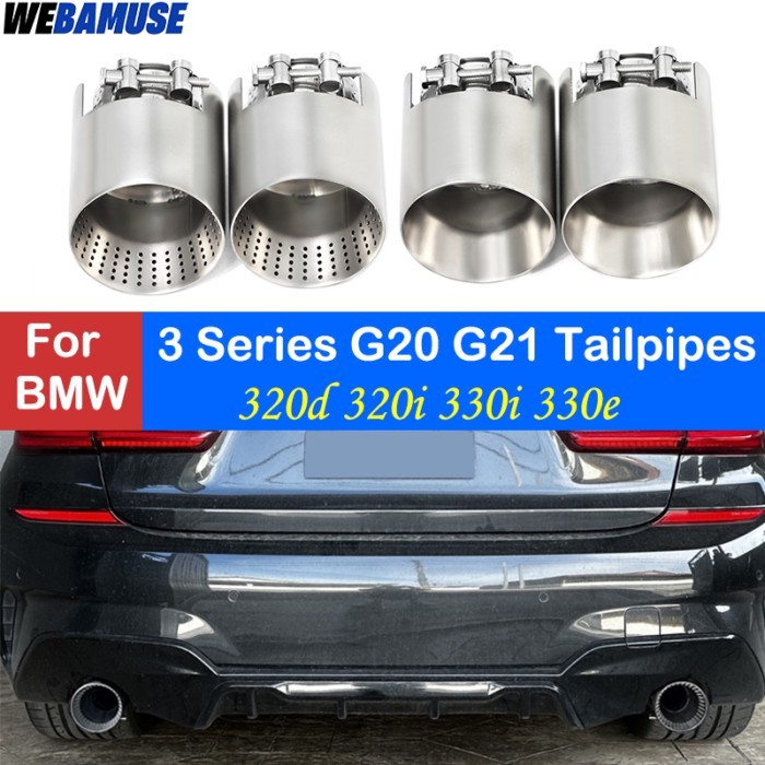 For BMW 3 Series G20 G21 320D 330i 320i 330e 2020 to2025 3 Series Muffler Tip Tailpipe Replacement