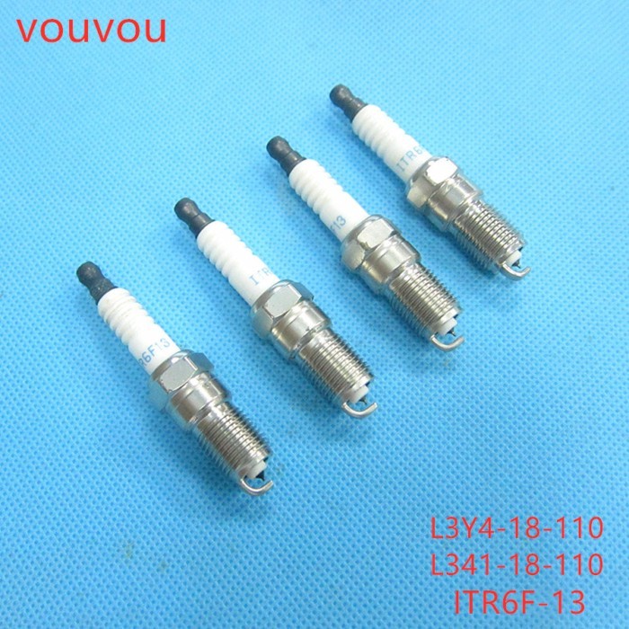 Car accessories ITR6F13 genuine dual iridium spark plug L3Y4-18-110 for Mazda 6 2002-2005 GG Tribut
