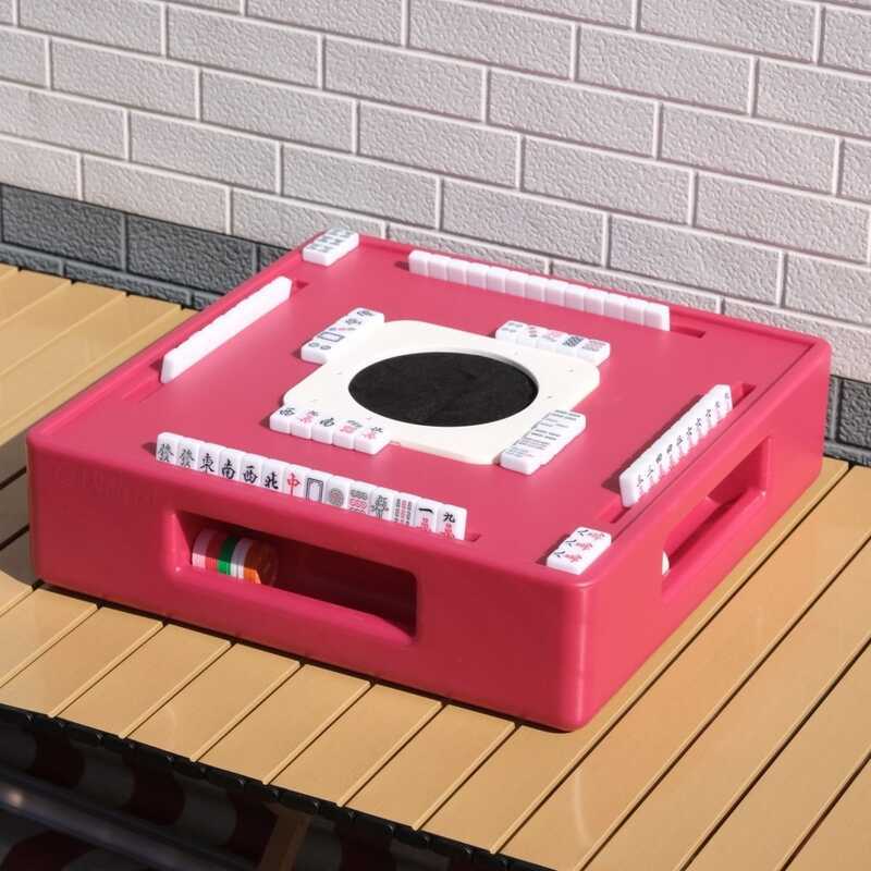 รับประกันของแท้ Garcizi Mahjong หอพัก Mini Semi-Automatic Portable Mahjong Table Camping Travel Hous