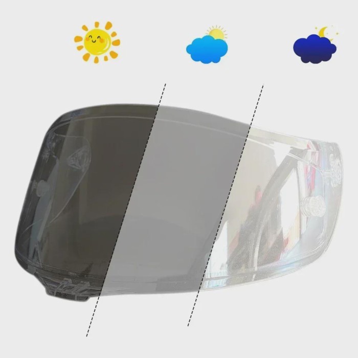 Helmet Photochromic Visor Lens Sunshield For AGV K3-SV K1 K5