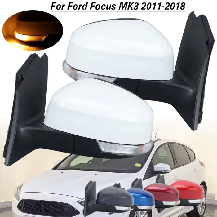 Side Rear View Mirror for Ford Focus 3 Mk3 2011 2012-2018 Electric Heated glass lens Turn Signal Li