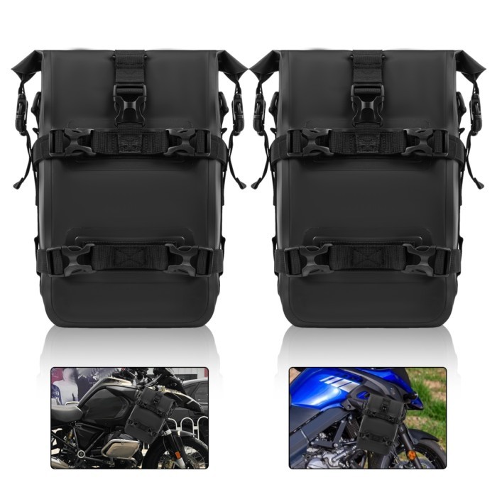 Motorcycle Bumpers Bag Waterproof 5L-8L Motorcycle Side Frame Bag Outdoor Bag Crash Bar Bag Univers