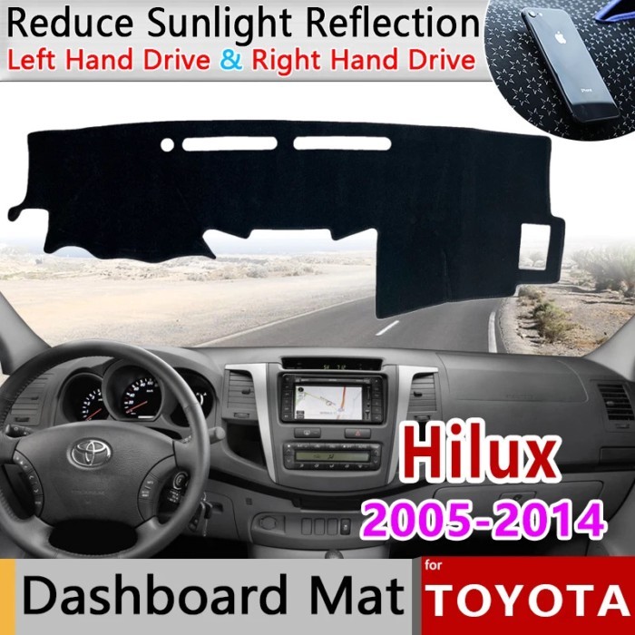 Dashboard Cover Dash Board Mat Carpet Pad for Toyota Hilux SW4 Fortuner AN10 AN20 AN30 AN50 AN60 20