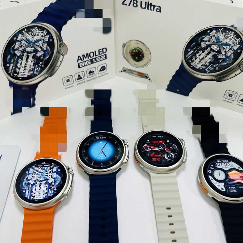 สมาร์ทวอท์ช Z78ULTRA สำหรับการโทรบลูทู ธ, ตรวจสอบอัตราการเต้นของหัวใจ และความดันเลือด กับ NFC