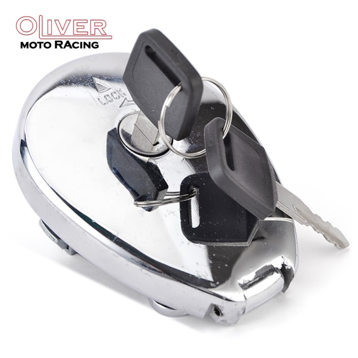 Gas Fuel Tank Cap With Key For Kawasaki BJ250 EL250 Eliminator 250 EN400 Vulcan 400 500 ZL400 ZL600
