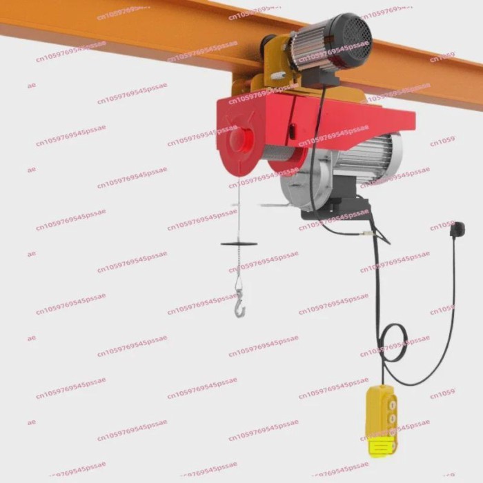 Micro Electric Hoist 220V Sports Car Household Small Crane 1 Ton Driving Lift Mobile Crane Crane