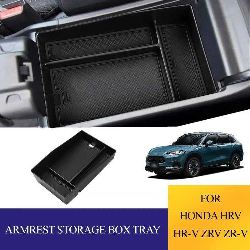 สําหรับ Honda HRV HR-V ZRV ZR-V 2022-2025 รถ Central Armrest กล่องเก็บคอนเทนเนอร์ผู้ถือถาดอุปกรณ์เสร
