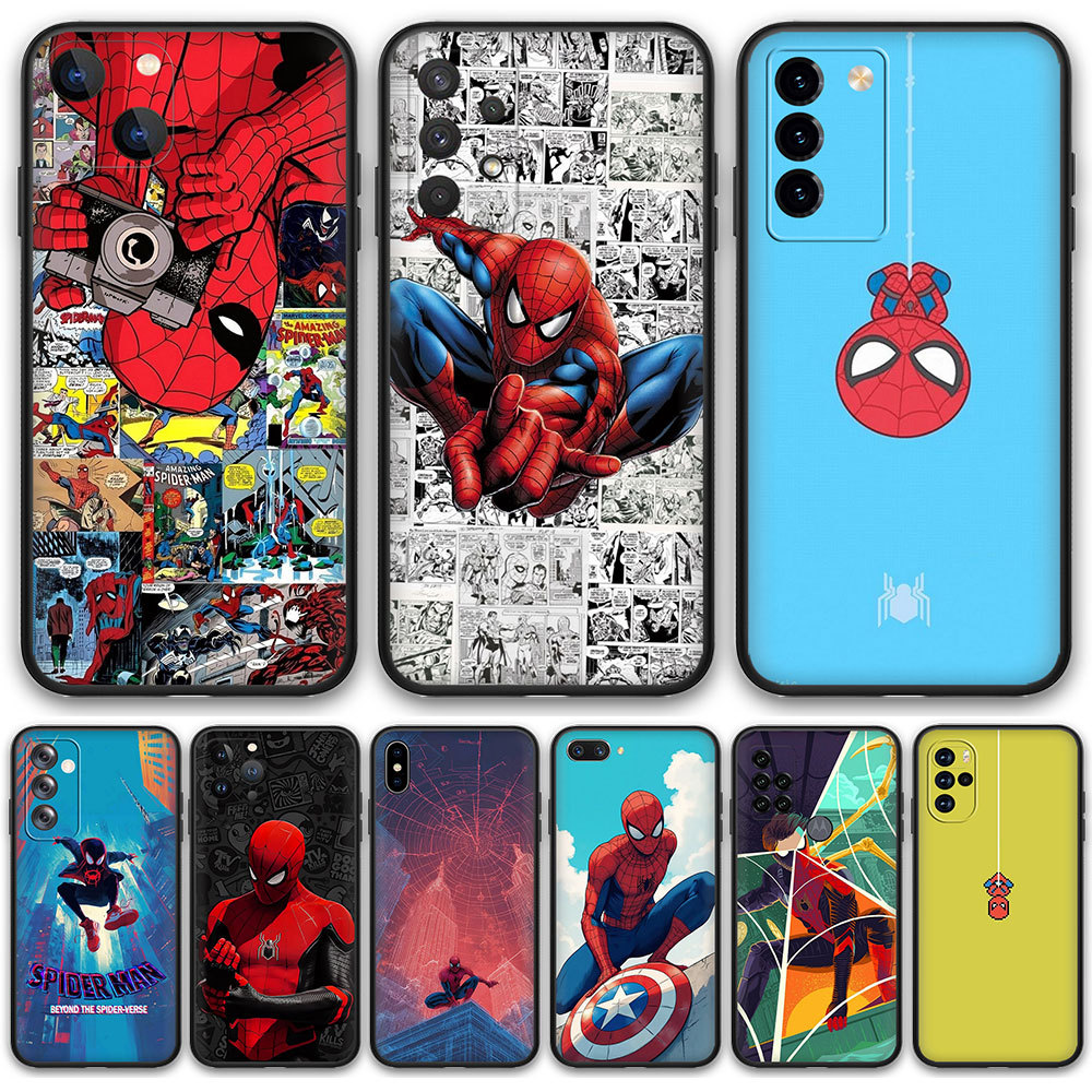 Huawei Y6P Y7A Y8P Y9A Y5P Nova Y61 10SE 54V2 Spider-Man TPU ซิลิคอนฝาครอบโทรศัพท์