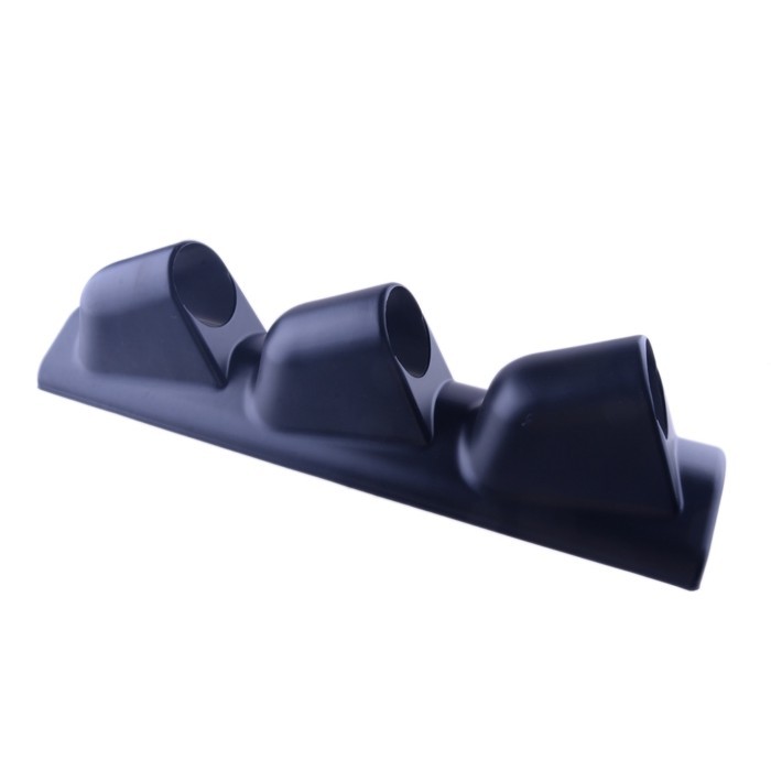 Universal 2" 52mm Black Pillar 3 Hole Triple Gauge Meter Mount Holder Pod ABS Car Accessories