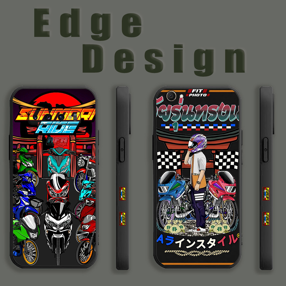 ปลอกสําหรับ Honor 50 5G X8A X9B 200 X8B JRP Moto ออกแบบโลโก้ Thailook BFX31 เคสโทรศัพท์ขอบสี่เหลี่ยม