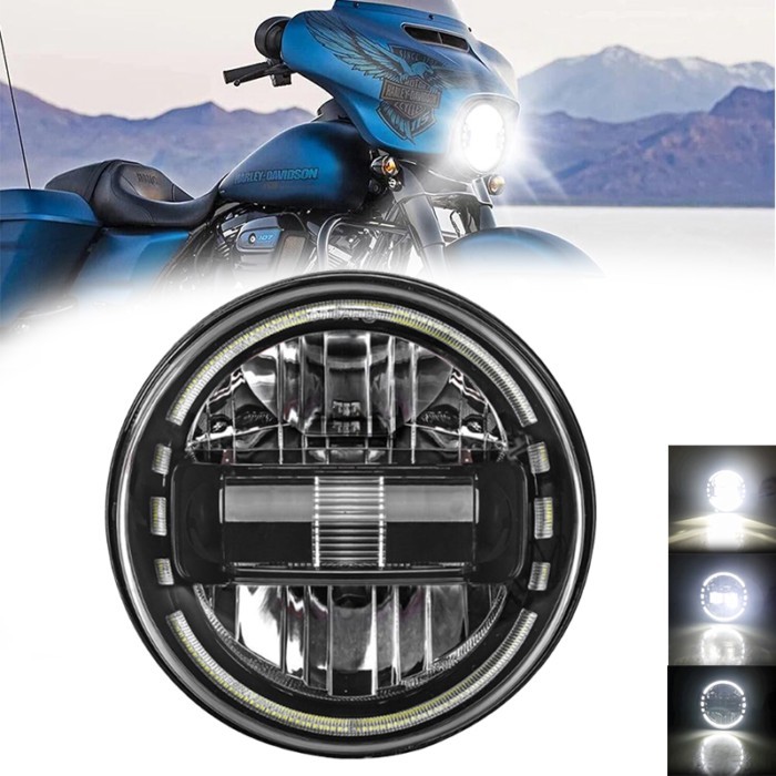 DOT E-mark E24 For Lada Niva 4x4 1995-21 7 Inch LED Headlights With Halo DRL For Jeep Wrangler TJ,L