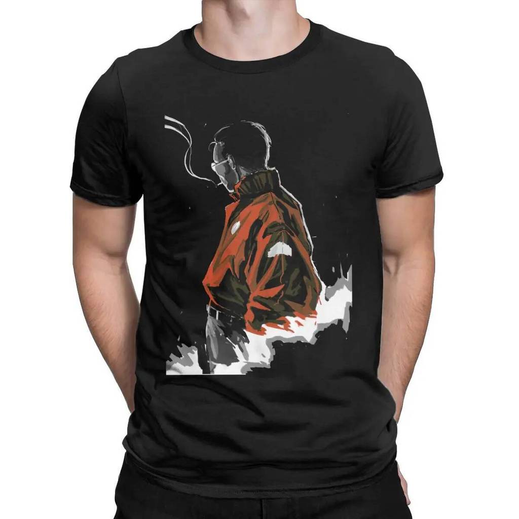 เสื้อยืดแขนสั้นผ้าฝ้ายแท้สไตล์ Gaming Disco สำหรับผู้ใหญ่ ออกแบบโดย Kim-KitsuRAGI จากเกม Disco Elysi