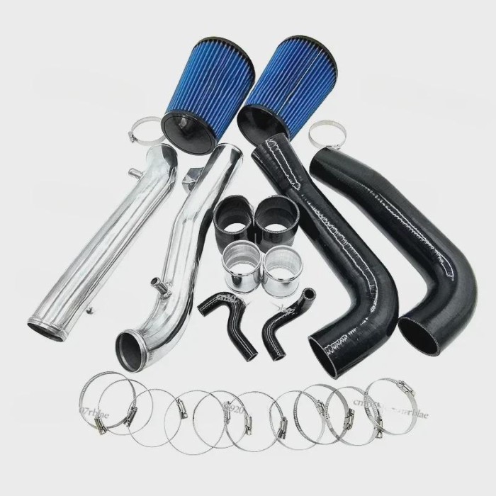 3" Polish Silver Color Cold Air Intake Kit for Ni*ssan 370Z / G37  VQ37VHR Q60  with Silicone Hose