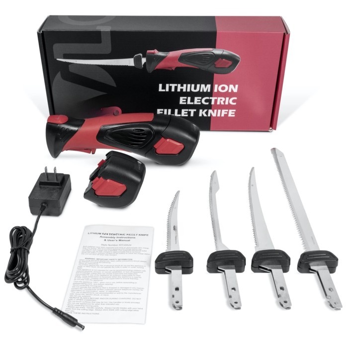 New Arrival Electric Fillet Knife  Fish Cutter Stainless Steel Cordless   with 3 blades