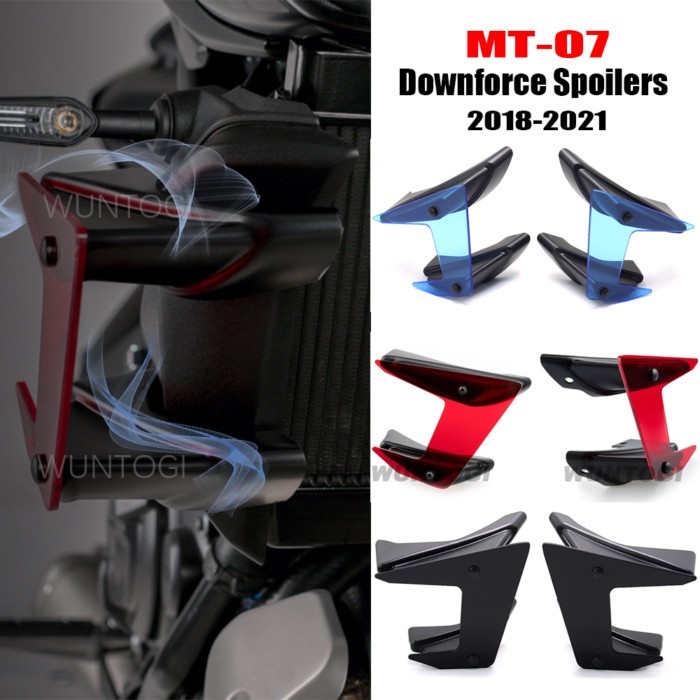 For Yamaha MT07 MT 07 2018-2021 Motorcycle Side Downforce Spoilers MT 07 Side Winglet Fairing Wings