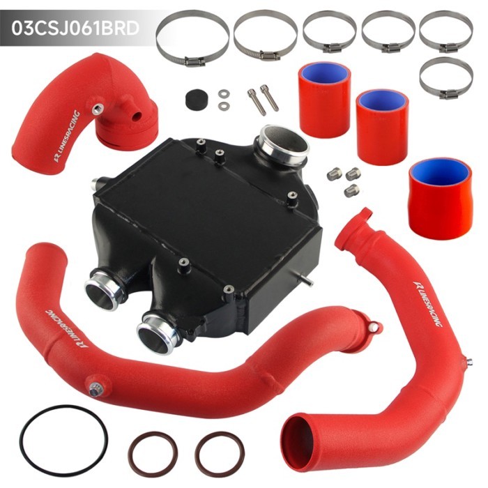 Intercooler+2.25'' Upgrade Charge Pipes Kit For BMW M2 F80 M4 F82 F83 S55 15-20 Performance  Alumin