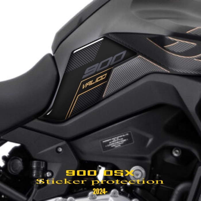 Ds900x 2024 Motorcycle Accessories Waterproof Sticker 3D Resin Protective Sticker Tank Pad Sticker