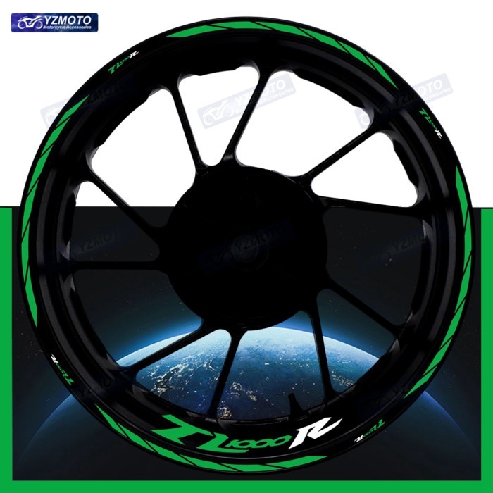 For TL1000R TL1000 R Motorcycle 17 Inch Front Rear Wheel Sticker Racing Decal Reflective Decorative