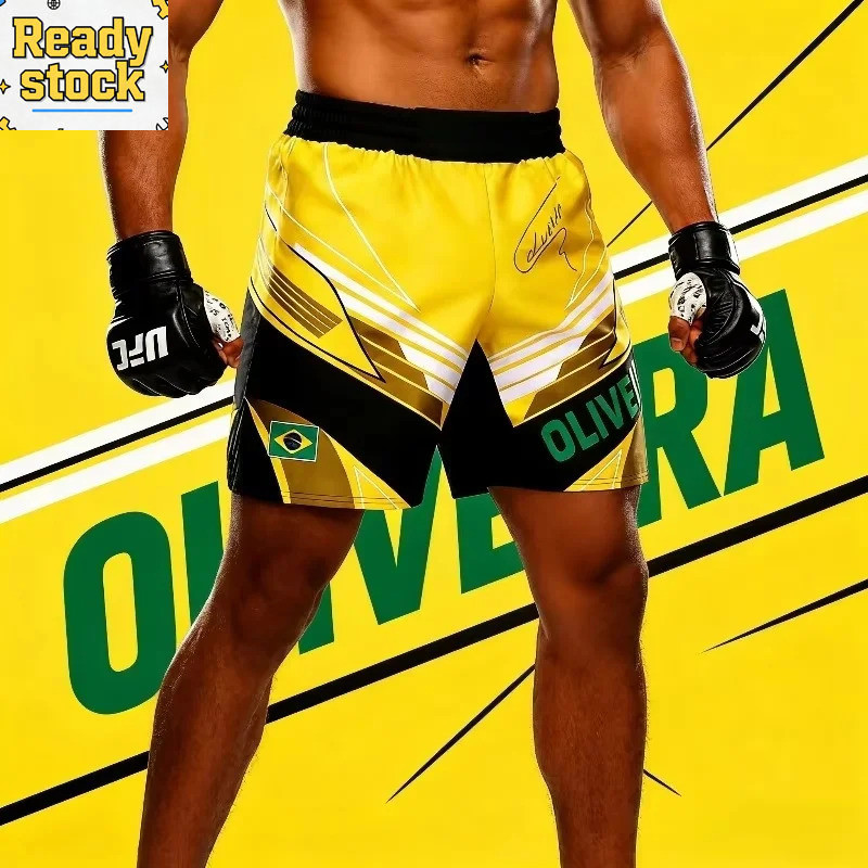 ใหม่ UFC Retro Oliveira ลงนาม Do Bronx Custom ต่อสู้กางเกงขาสั้นผู้ชายผู้หญิง MMA แปดเหลี่ยมกรงขนาดใหญ่ Jujutsu การฝึกอบรมกางเกงขาสั้น