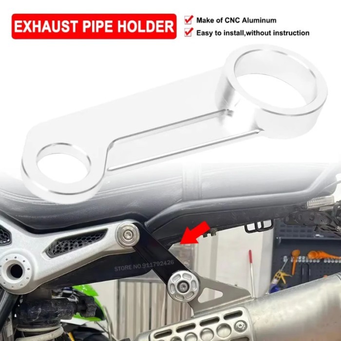 Motorcycle Exhaust Pipe Holder Bracket For BMW R nine T R9T Scrambler High Exhaust System Connectin