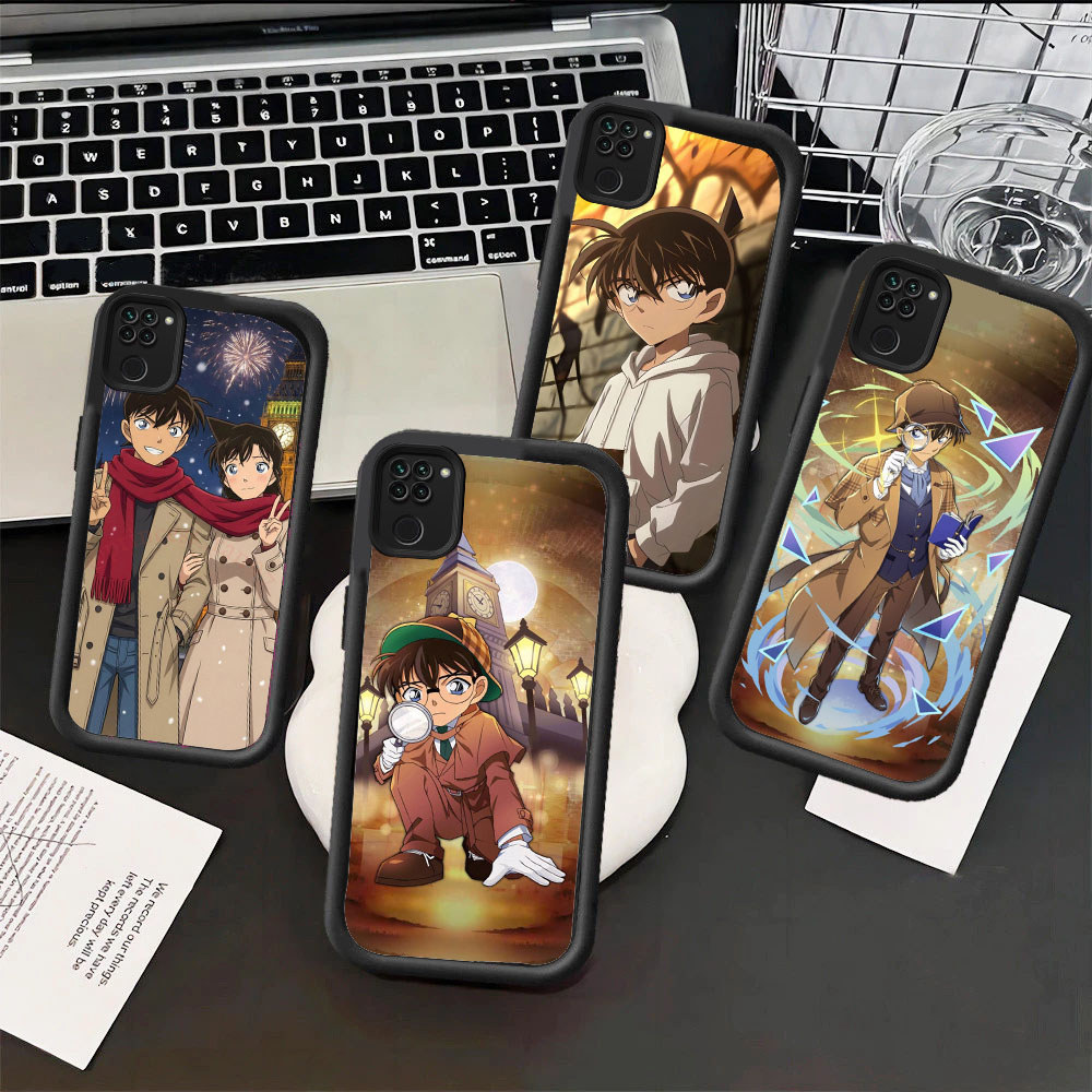WB9 ชื่ออะนิเมะนักสืบ Conan สําหรับ Hp ชุบ Xiaomi Redmi POCO F6 13C M4 13 K60 X3 A1 X5 F5 X6 Ultra P