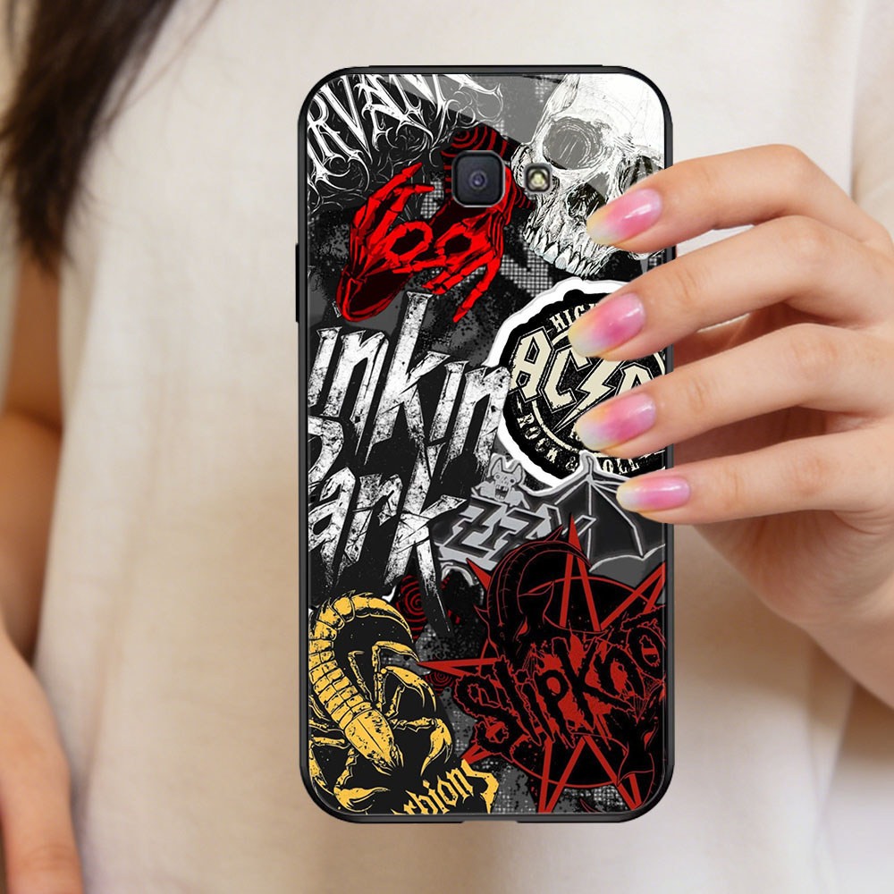 TT-76 Rock Band Casing hp glass Samsung Note 9 J7 J4 Core J6 FE S25 S24 Prime Pro Plus Ultra