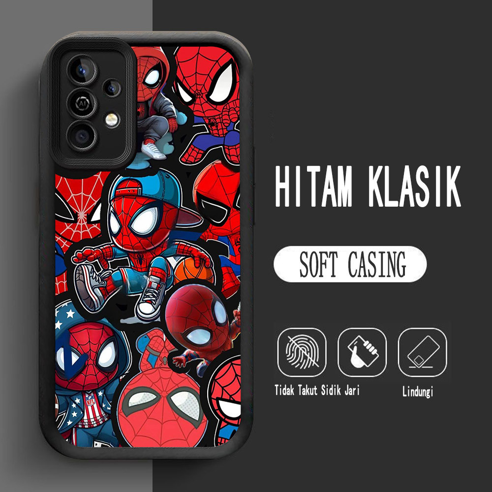Y-6 เคสซิลิโคน Spider-Man สําหรับ Samsung A15 A54 A56 A16 A24 A14 A36 5G Case