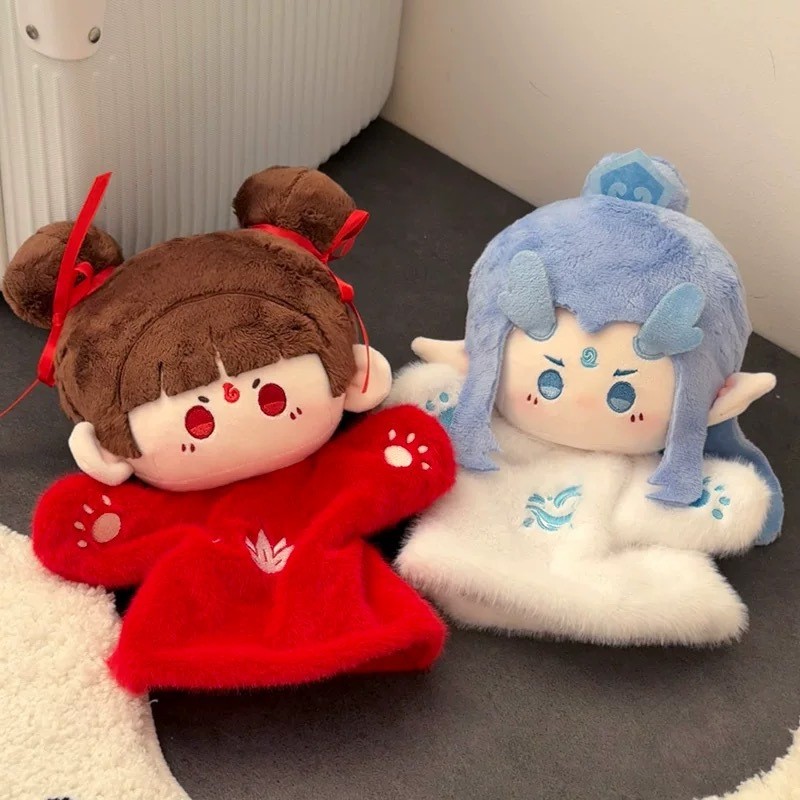 ตุ๊กตา Nezha Aobing ตุ๊กตาผ้าฝ้ายของขวัญของเล่นสาว Nezha Aobing ตุ๊กตาหุ่นมือแนวโน้มระดับชาติ
