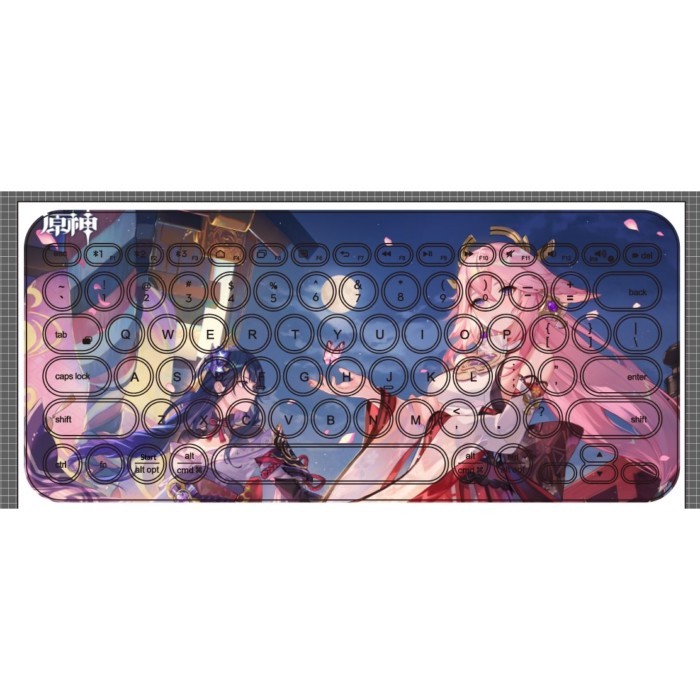 เหมาะสําหรับ Logitech K380 K480 K780 แป้นพิมพ์สติกเกอร์ Yuanshen สติกเกอร์เดสก์ท็อปปุ่มสติกเกอร์สติก