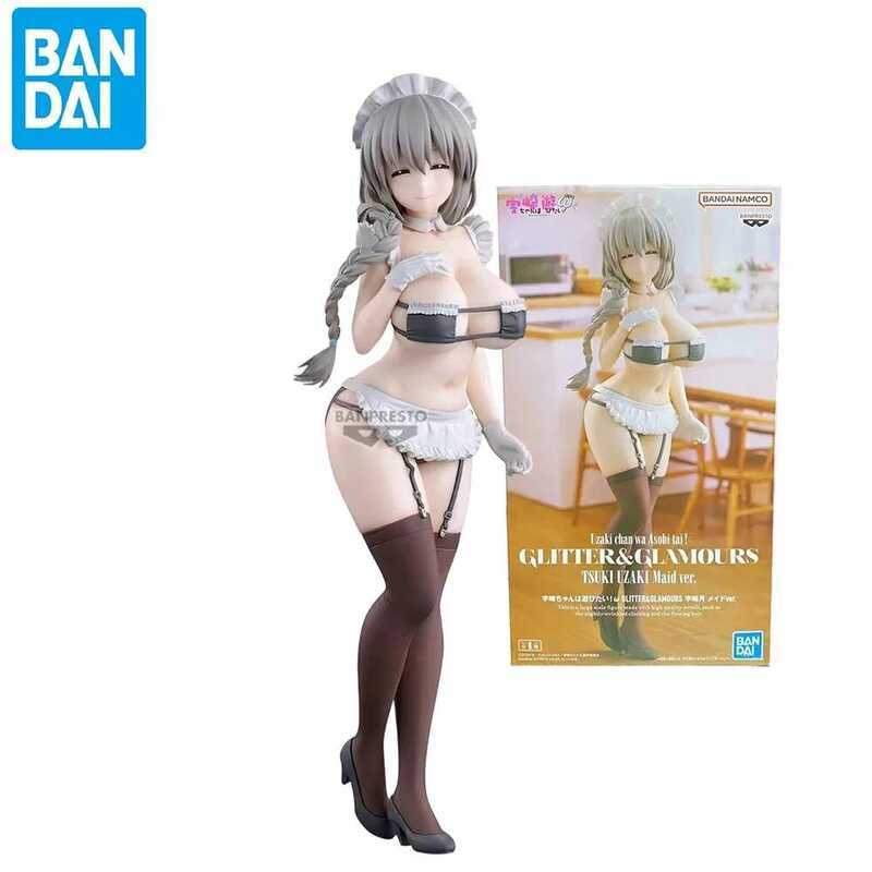 Original Genuine Banpresto Uzaki-San Wants To Play 27cm Uzaki Tsuki  Anime Figure For Children Toys