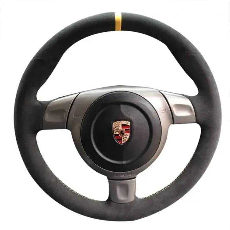 ▥ For Porsche 997 Boxster Cayman 987 911 Gt2 977 Gt3 2004-2009 Hand Sewing Non-Slip Suede Car S