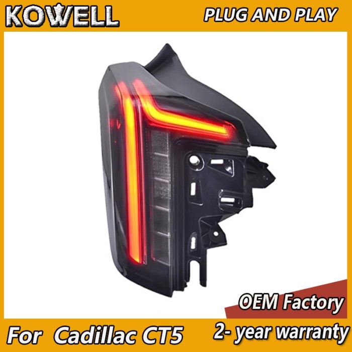 Car Styling for Cadillac CT5 Tail Light 2018-2022 CT5 Taillights Rear DRL Fog Brake Reversing Turn