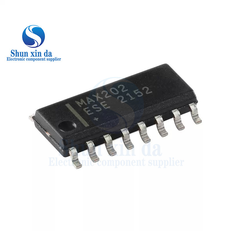 10PCS MAX202ESE SOP-16 MAX202 MAX202CSE MAX202ESE + T MAX202ESE + 120Kbps 5V RS-232 Transceivers SMD