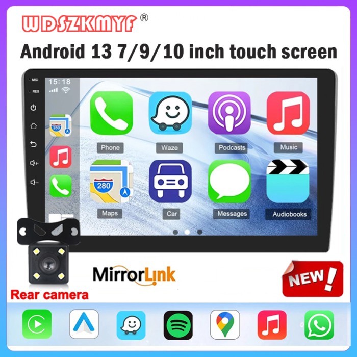 Android 13 7/9/10 Inch Multimedia Player Wireless Carplay Android Auto Car intelligent systems Rear