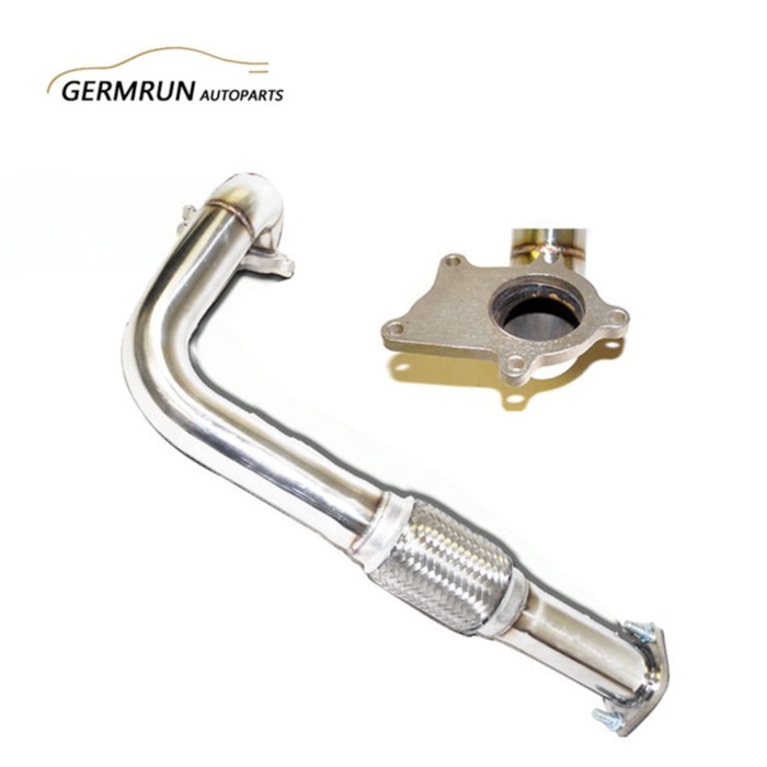 Stainless Steel 2.25" DOWNPIPE 2 BOLT &T3T4-5 FLANGE FOR CIVIC SI EG EK CRX DEL SOL D15 D16