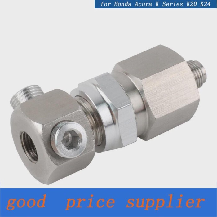 modified for Honda Acura K20 K24 1/8 BSPT Thread Aluminum Oil Pressure Sensor Adapter V4