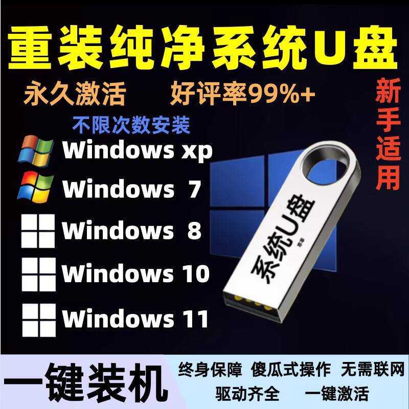 คอมพิวเตอร์ Reloaded System U Disk ของแท้รุ่น win10/11 Pure Version Original One-Click ติดตั้ง Pure 