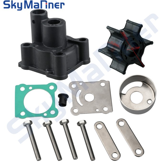 6N0-W0078 Water Pump Impeller Kit For Yamaha Outboard Motor 2T 6HP 8HP 18-3460 6G1-W0078-A1 6N0-W00