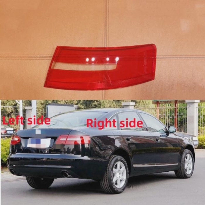For AUDI A6 C6 2009 2010 2011 Rear Taillight Shell Brake lights Shell Replacement Auto Rear Shell C