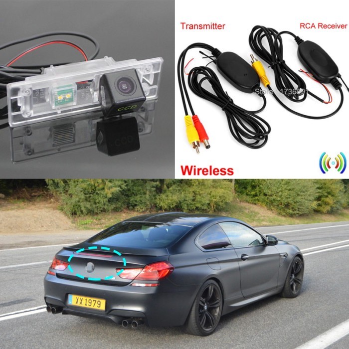 Wireless Rear view Camera For BMW 6 M6 E63 E63N E64 E64N F12 F13 F06 i3 1 series E81 E87 Car Revers