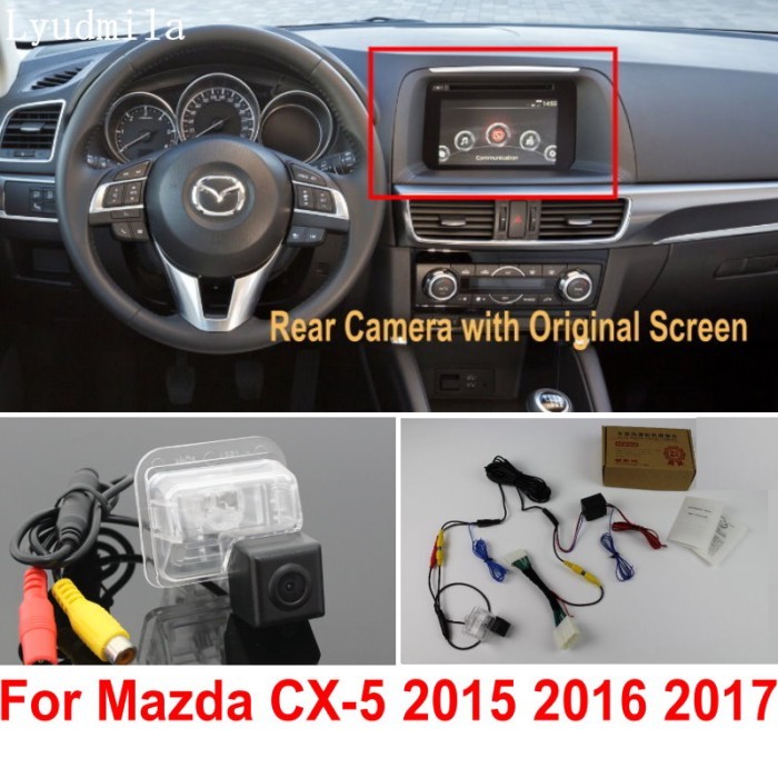 Car Rearview Camera Connect Original Screen FOR Mazda CX5 CX-5 CX 5 KE 2015 2016 2017 Reverse Camer