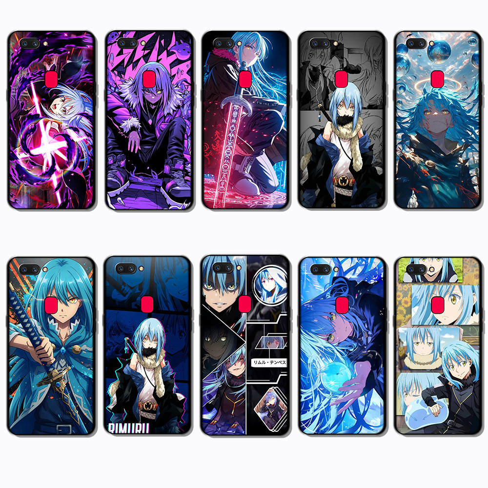 สําหรับ OPPO A1 A1K A3S A5 A5S A7 A8 A9 A11 rimuru ขอบสีดําเต็มรูปแบบเคสโทรศัพท์ TPU | Defense Again