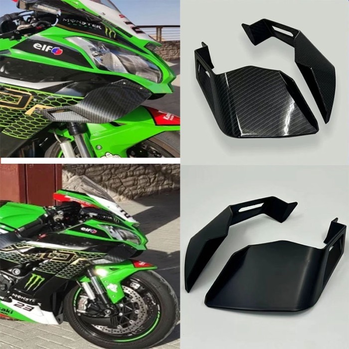 For Kawasaki Ninja ZX-10R ZX 10R 2016 -2021 ZX10R Motorcycle Mirrors Winglets Aerodynamic Downforce