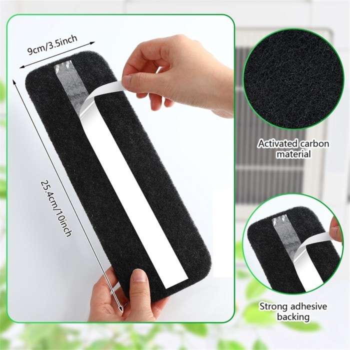 20 Pcs Ceiling Fan Blade Filters Ceiling Fan Air Filters Fan Air Purifier Pads Coconut Carbon Ceili