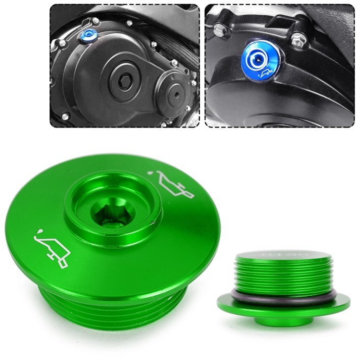 Motorcycle Engine Oil Filler Plug Fuel Gas Cap For Kawasaki NINJA 250R 300 H2 SX Z300 ZX6R ZX10R ZX