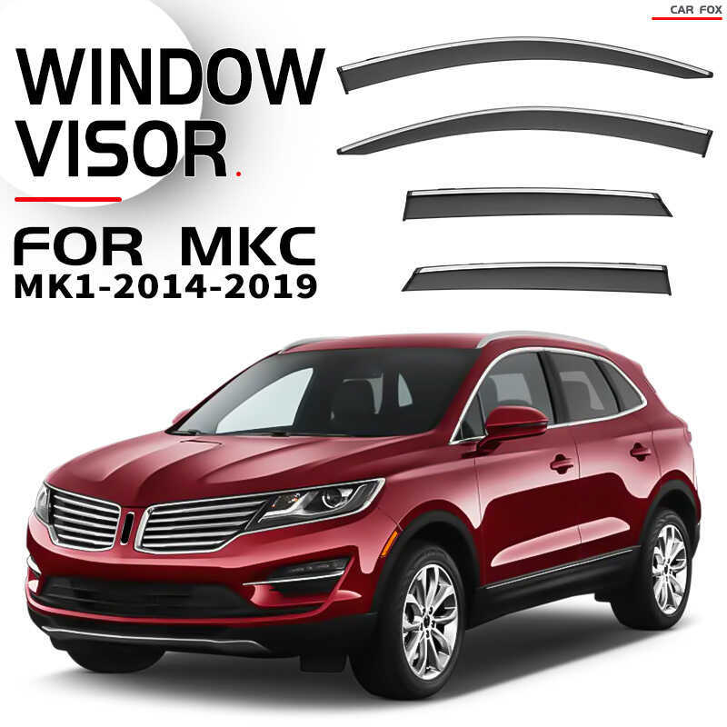 เหมาะสําหรับ Lincoln MKC กันฝนหน้าต่าง Rain Eyebrow Window Sun Visor Lincoln MKC กระบังหน้าประตู