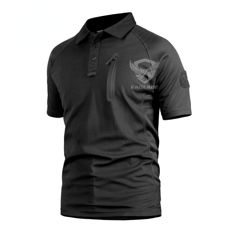 เสื้อโปโลยุทธวิธี PLY25 แขนสั้น สีเขียว