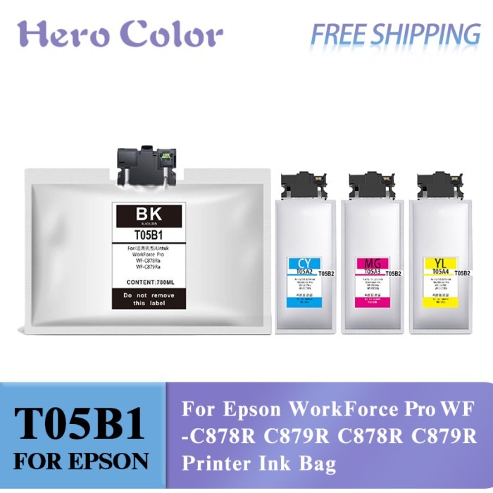 T05B ink bag  With Pigment Ink  For Epson WorkForce Pro WF-C878R C879R C878R C879R Printer Ink Bag