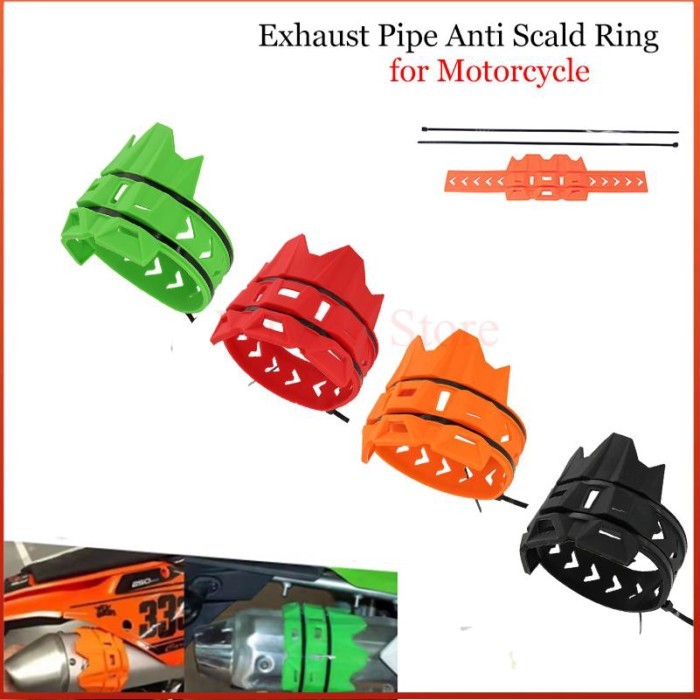 For Motorcycle Universal Exhaust Protection Cover Muffler  Protector Guard