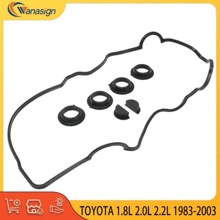 Valve Cover Gaskets Set for Toyota 3S-FE 4S-FE 5S-FE 3S-FSE 3S-FC 5S-FNE 4S-FI 1.8L 2.0L 2.2L L4 GA